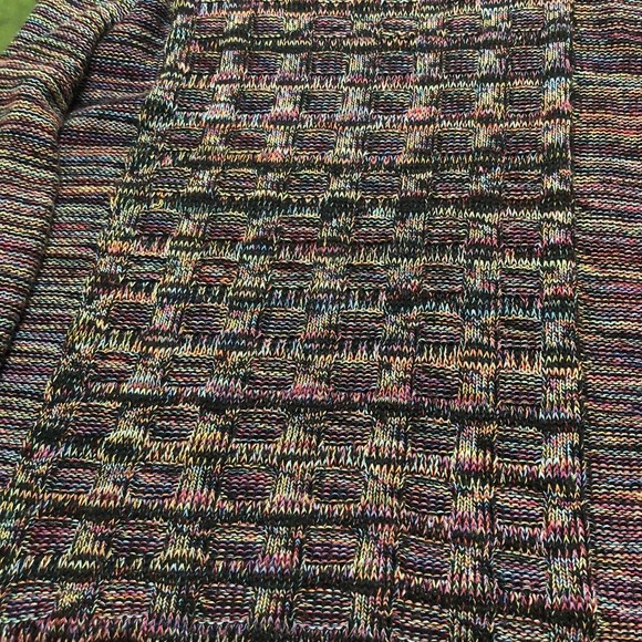 Avenue Woman Small Mixed Thread Sweater, Multicolored Soft Threads, Plus 18/20 - Picture 5 of 7